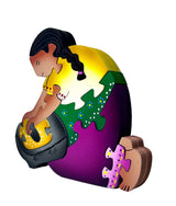Señora con Metate