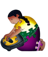 Señora con Metate