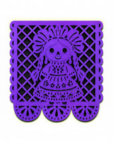 Muñeca Otomí Magneto Papel Picado