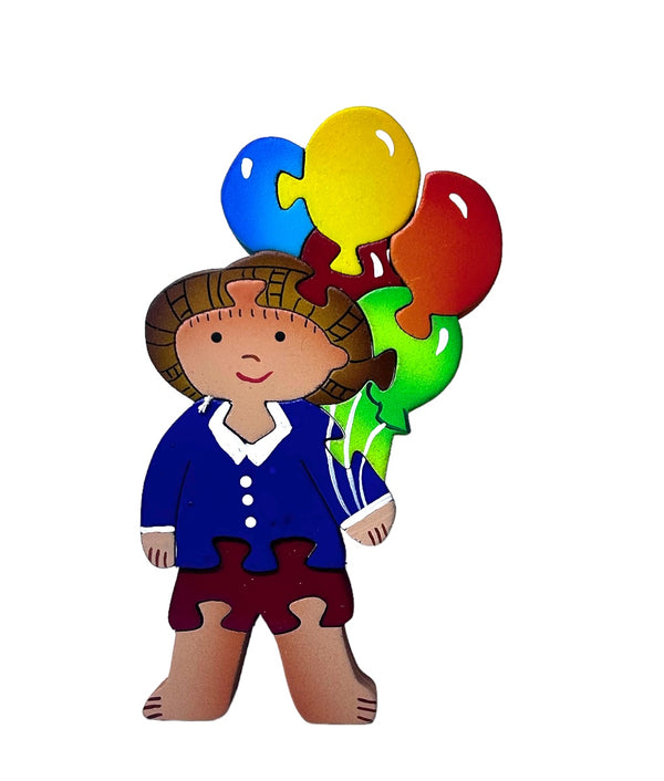 Niño con globos