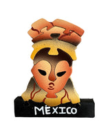 Máscara Mujer Maya Magneto Antropología