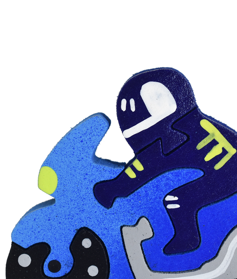 Moto azul magneto