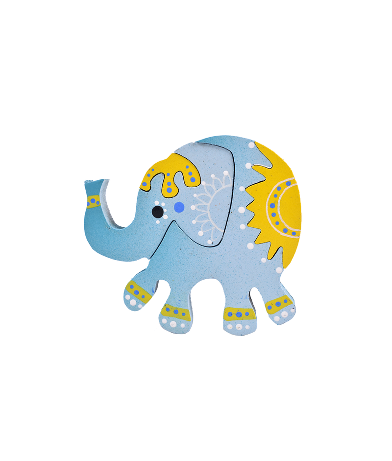 Elefante Hindú azul magneto